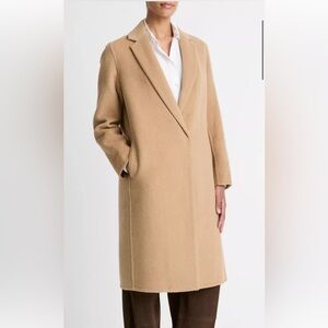 Vince Wool-Blend Straight Coat